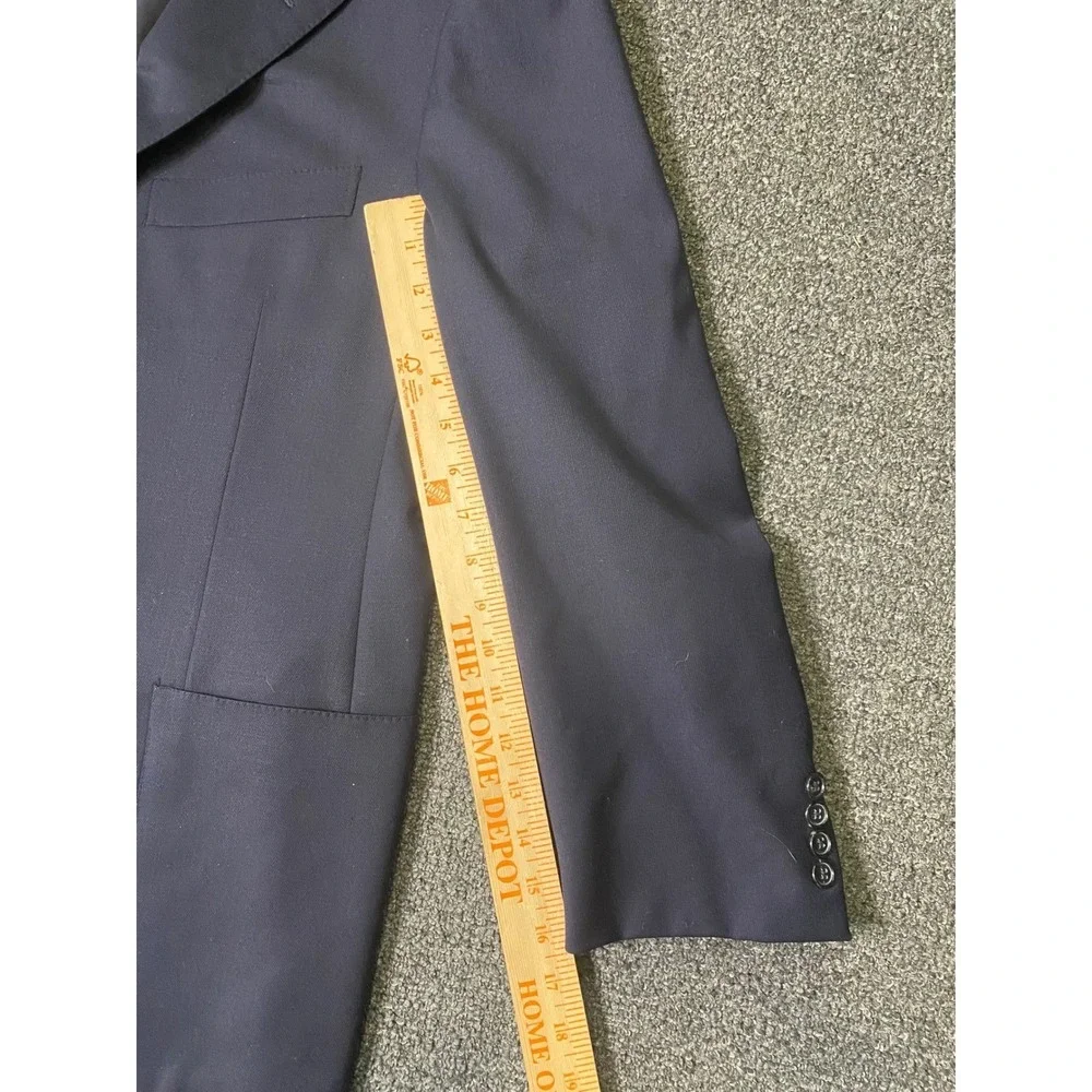 Ermenegildo Zegna Traveller 3-Button Blazer Navy Mens 41S‎ Wool Blend Sport Coat